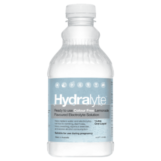 Hydralyte Electrolyte Solution 1 Litre - Lemonade (Colour Free)