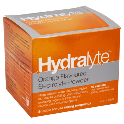 Hydralyte Electrolyte Powder 10 Sachets - Orange