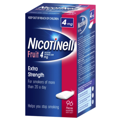 Nicotinell Chewing Gum Nicotine 4mg 96 Pieces - Fruit