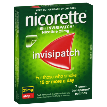 Nicorette Invisipatch 16hr Step 1 (25mg/16hr) 7 Patches