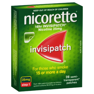 Nicorette Invisipatch 16hr Step 1 (25mg/16hr) 28 Patches