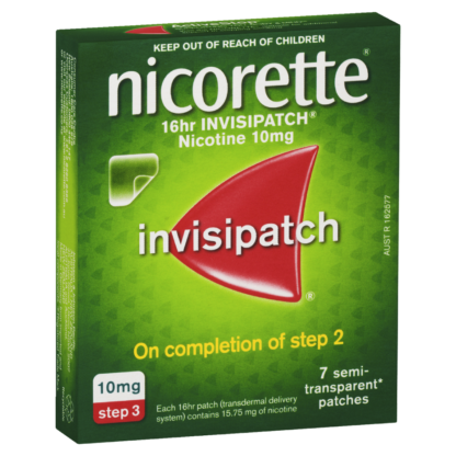 Nicorette 16hr Invisipatch Step 3 (10mg/16hr) 7 Patches
