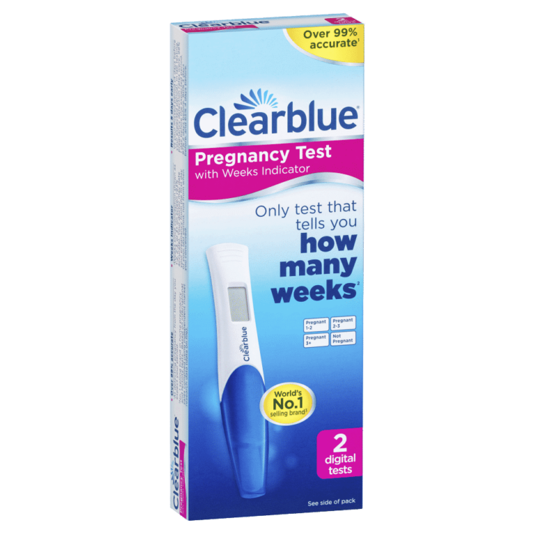 Clearblue Pregnancy Test With Weeks Indicator 2 Digital Tests