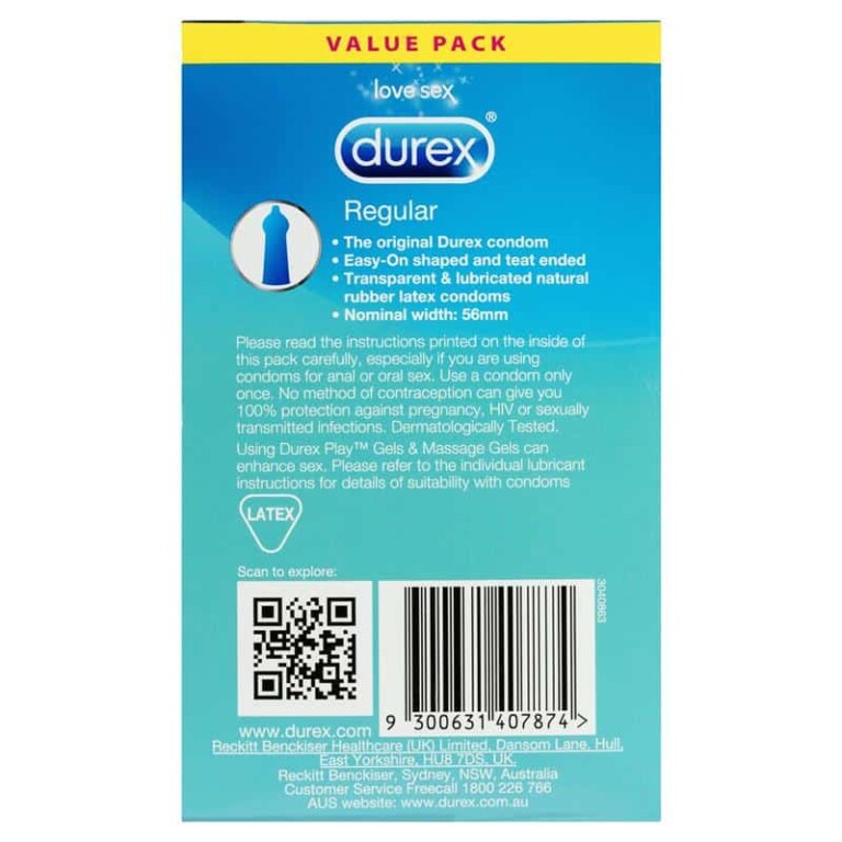 Durex Regular 30 Condoms Discount Chemist 4413