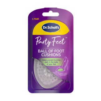 Scholl Party Feet Ball Of Foot Cushions 1 Pair Prevent Burning Pain Soft Gel