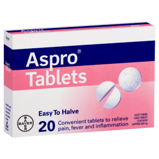 Aspro Tablets Easy To Halve 20 Tablets