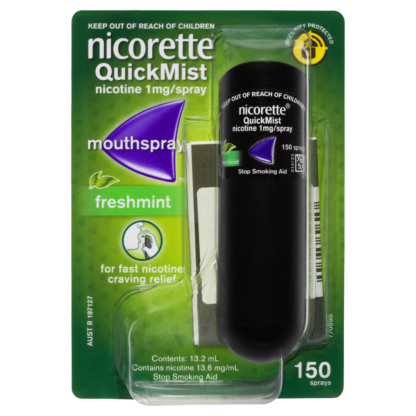 Nicorette QuickMist Mouth Spray 150 Sprays - Fresh Mint