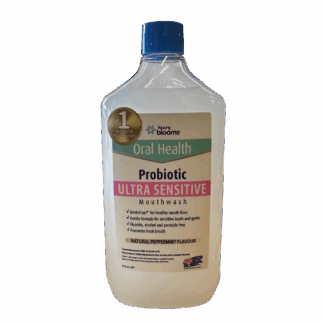 Henry Blooms Probiotic Mouthwash Ultra Sensitive 375mL - Natural Peppermint Flavour