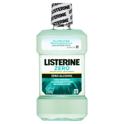 Listerine Zero Alcohol Mouthwash 250mL