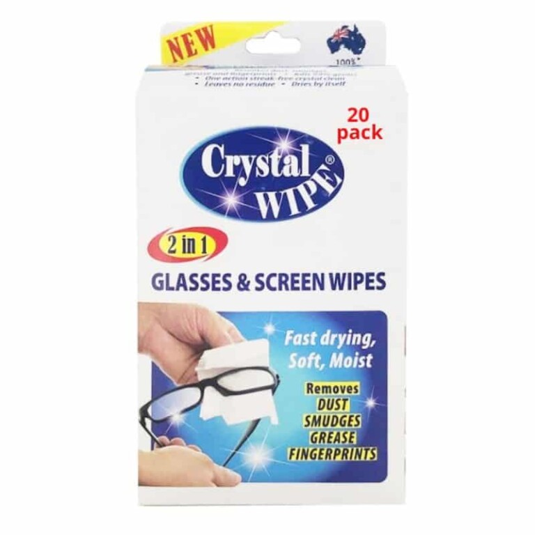 Crystal Wipe Glasses & Screen Wipes 20 Pack Discount Chemist