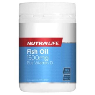 Nutra-Life Fish Oil 1500mg Plus Vitamin D 180 Capsules