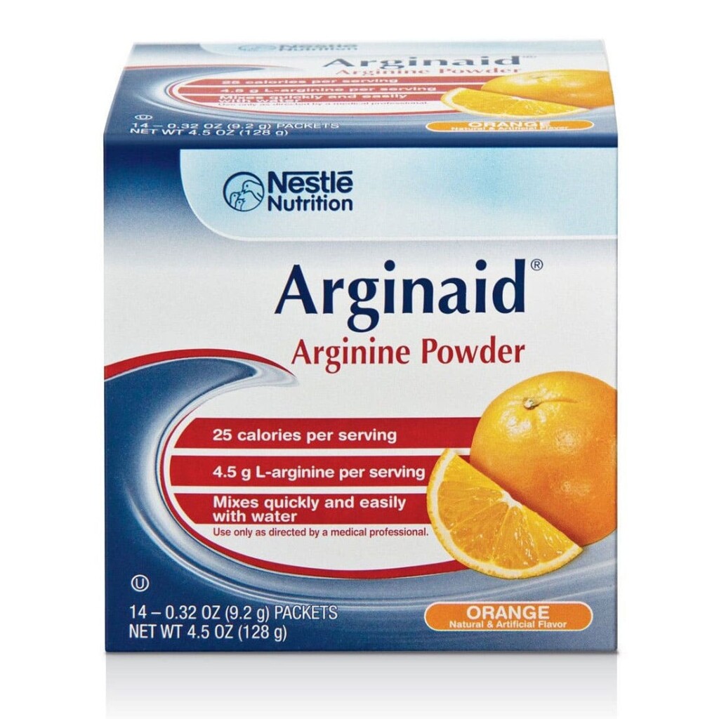 Arginaid Arginine Powder 14 x 9.2g Sachets - Orange Flavour – Discount