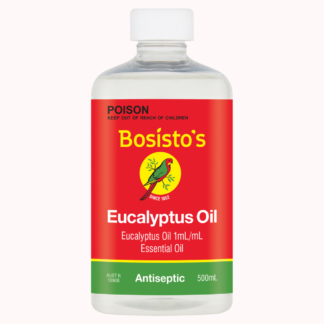 Bosisto's Eucalyptus Oil 500mL 100% Pure Natural Antiseptic Kills Germs Bacteria