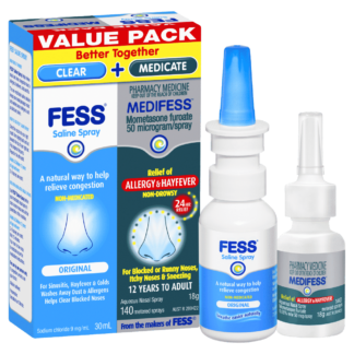 Fess Saline Spray & Medifess Allergy & Hayfever Spray Value Pack