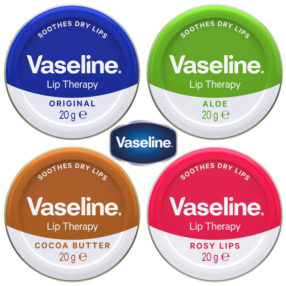 Vaseline Lip Therapy 20g Choose Original, Aloe Vera, Cocoa Butter, Rosy Lips