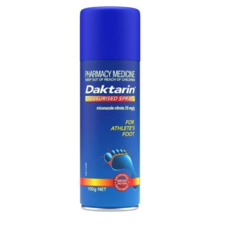 Daktarin Spray 100g Pressurised For Athlete's Foot Broad Spectrum Antifungal
