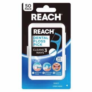 REACH Dental Floss Pick 50 Pack