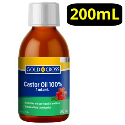 Gold Cross Castor Oil 100% 200mL
