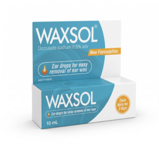 WAXSOL Ear Drops 10mL Easy Ear Wax Removal Docusate Sodium 0.5% Clean Ears Mylan