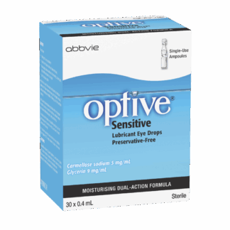 Optive Sensitive Eye Drops 30 x 0.4mL Vials