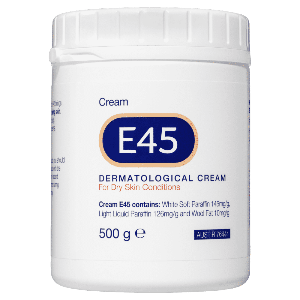 E45 Dermatological Cream 500g For Dry Skin Conditions And Eczema Non