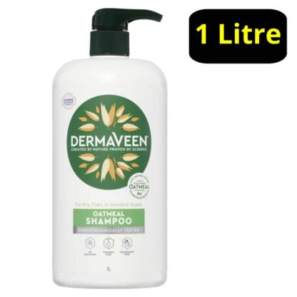 DermaVeen Oatmeal Shampoo 1 Litre Pump