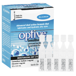 Optive Sensitive Eye Drops 30 x 0.4mL Vials