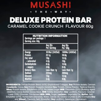 MUSASHI Deluxe Protein 12 x 60g Bars