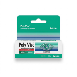 Poly Visc Lubricating Eye Ointment 3.5g Dry Irritated Eyes Preservative Free
