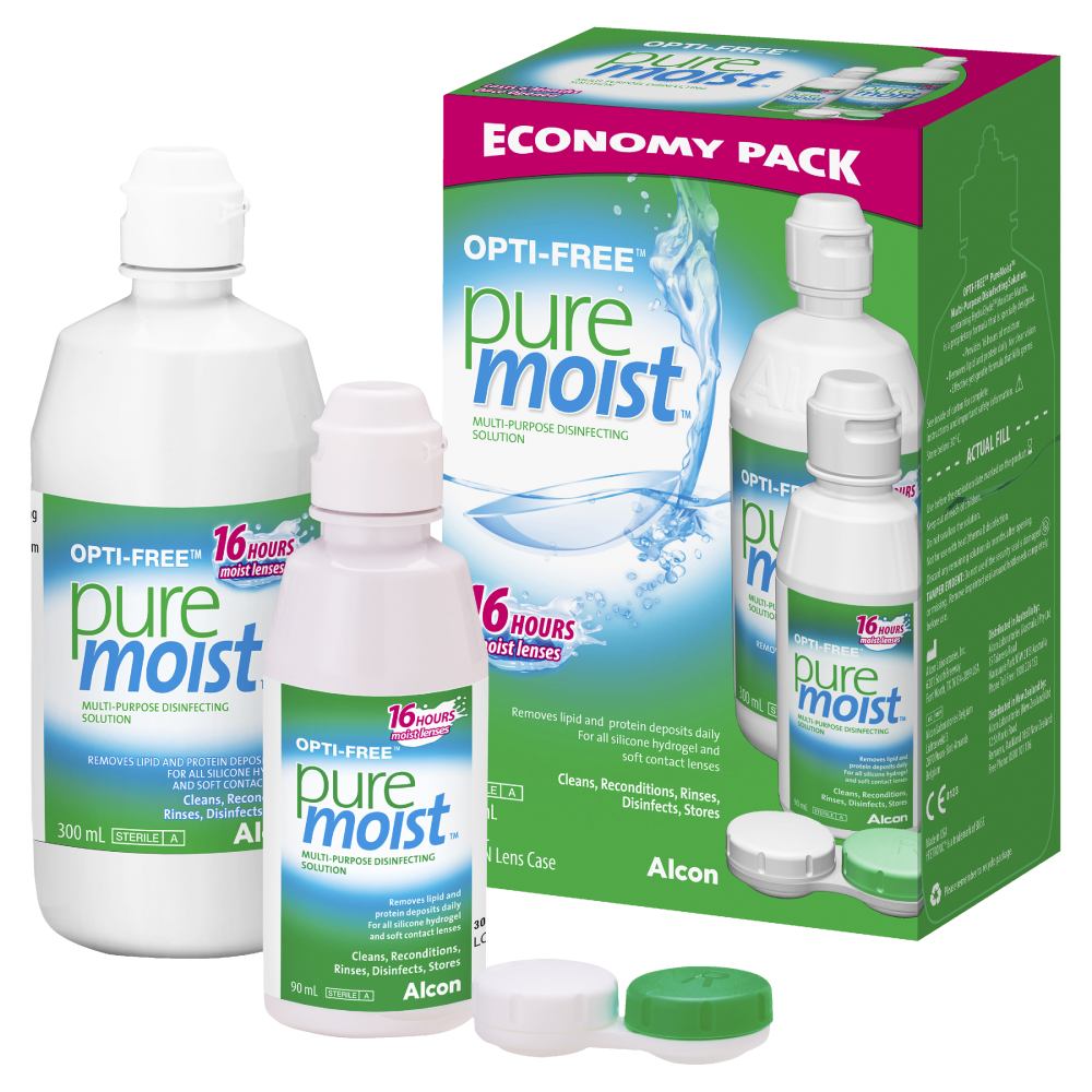 OPTI-FREE Pure Moist Multi-Purpose Disinfecting Solution Economy Pack 16 Hours