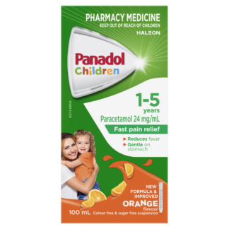 Panadol Children 1-5 Years 100mL Colourfree Suspension - Orange Flavour
