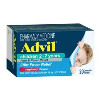 Advil Children 2-7 Years 20 Chewable Tablets - Raspberry Flavour