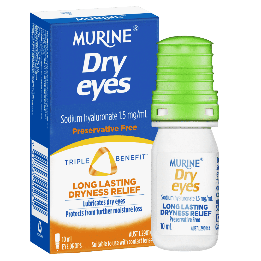Murine Dry Eyes Eye Drops 10mL Long Lasting Dryness Relief Preservative Free