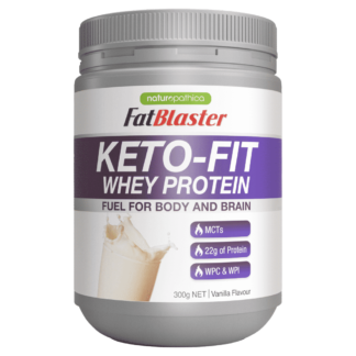 FatBlaster Keto-Fit Whey Protein 300g - Vanilla Flavour