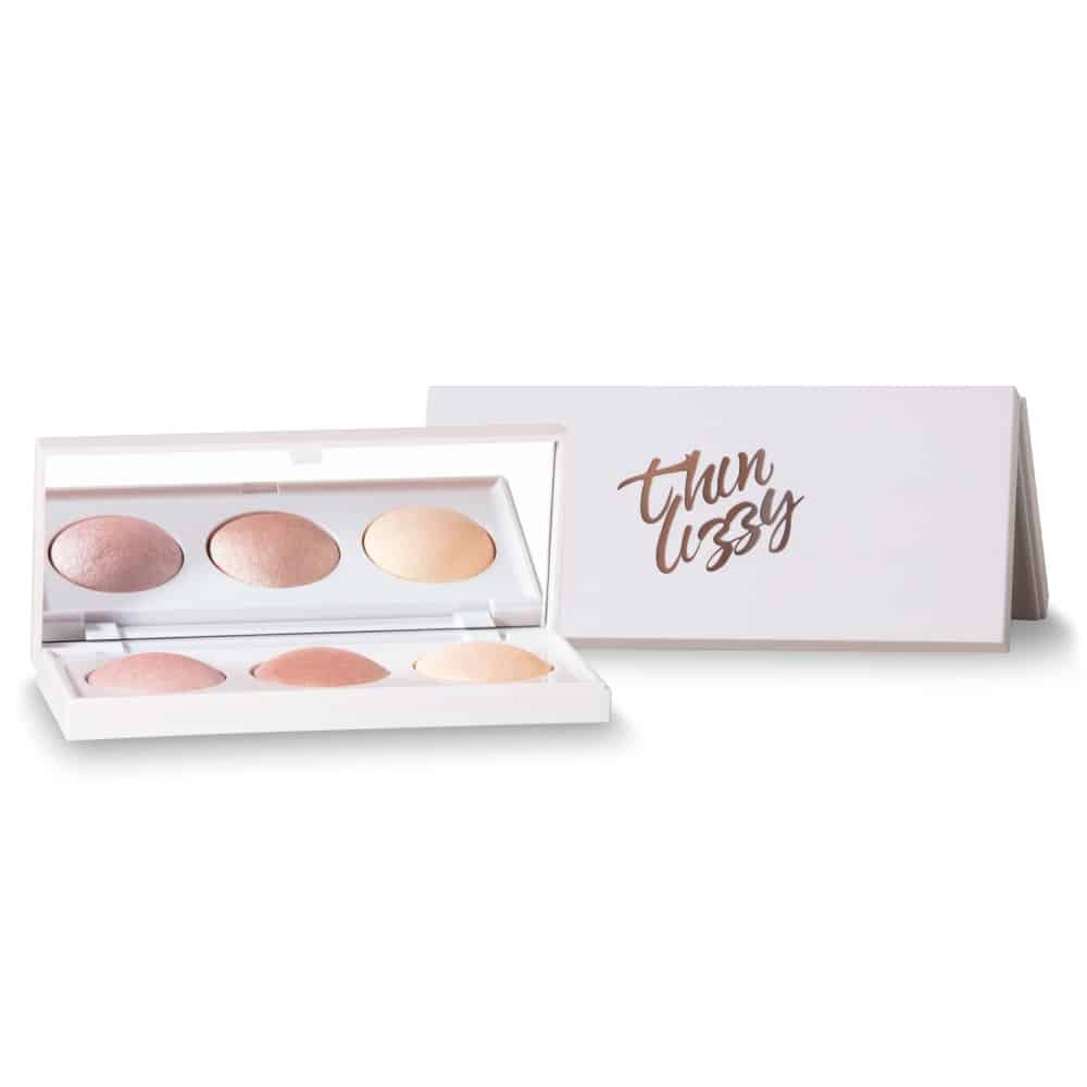 Thin Lizzy Luminous Light Highlighter Trio 3 x 3.6g Rose Gold, Champagne & Pearl