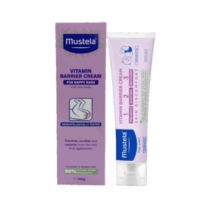 Mustela Vitamin Barrier Cream - for nappy rash - 100ML