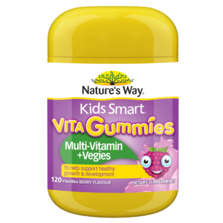 Nature's Way Kids Smart Vita Gummies Multi-Vitamin + Vegies 120 Pastilles