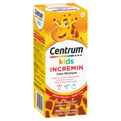 Centrum Kids Incremin Iron Mixture 200mL Oral Liquid - Cherry Flavour