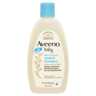 Aveeno Baby Daily Moisture Wash & Shampoo 236mL