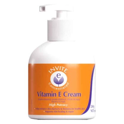 Invite E Vitamin E Cream 200g Pump