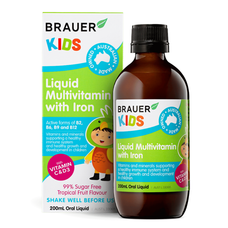 Brauer Kids Liquid Multivitamin with Iron 200mL Oral Liquid – Discount ...