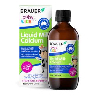 Brauer Baby & Kids Liquid Milk Calcium 200mL Oral Liquid