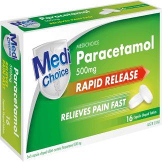 MediChoice Paracetamol 500mg Rapid Release 16 Caplets