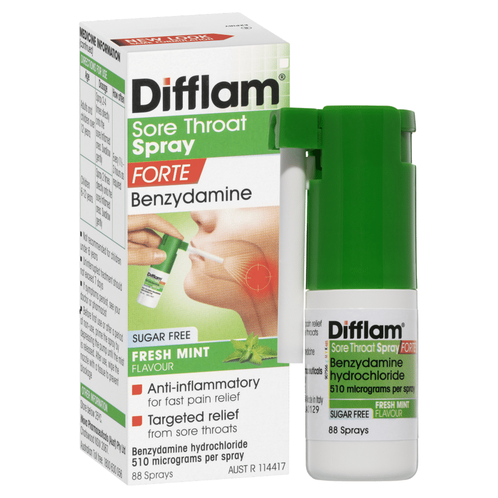 Difflam Sore Throat Spray Forte 88 Sprays 15ml Discount Chemist
