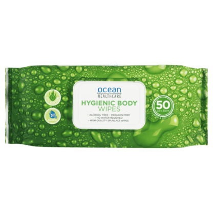 Ocean Healthcare Hygienic Body Wipes 50 Pack