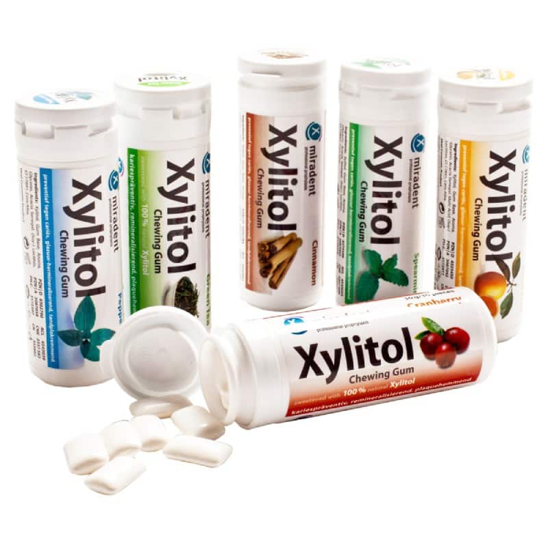 Miradent Xylitol Chewing gum menthe poivrée 30g - 27718 