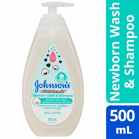 johnson's cottontouch newborn wash & shampoo