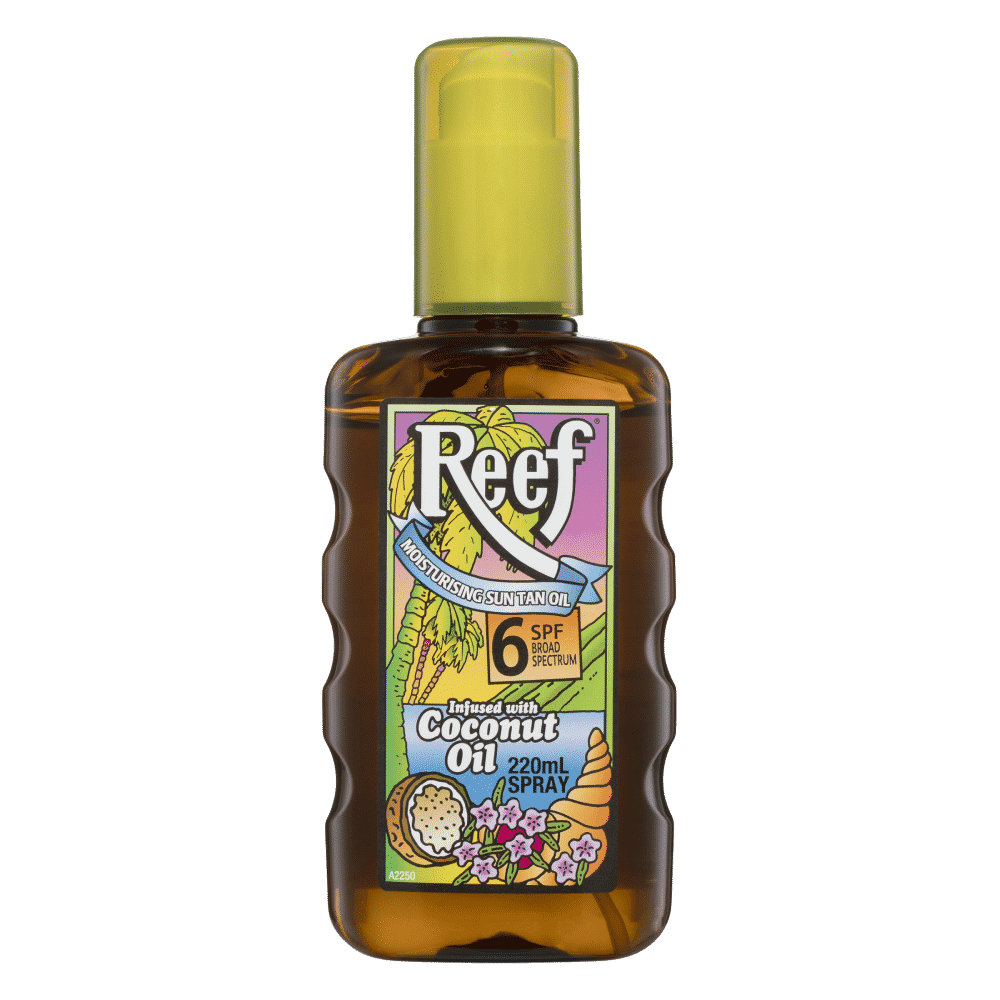 Reef Coconut SPF 6 Moisturising Sun Tan Oil 220mL Spray Discount Chemist