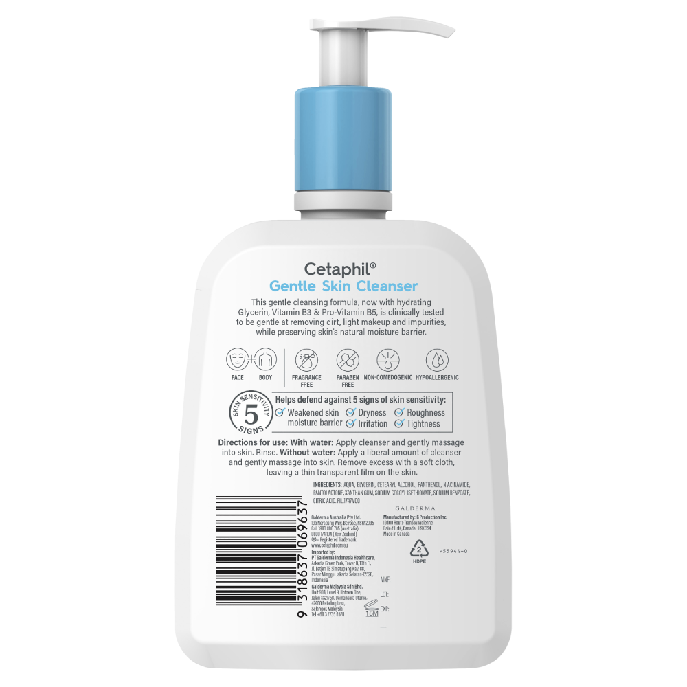 Cetaphil Gentle Skin Cleanser 500ml Pump Discount Chemist