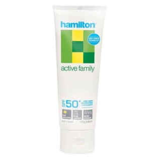 Hamilton Active Family SPF 50+ Sunscreen 110g